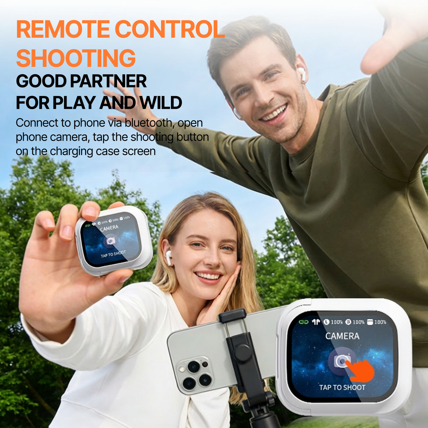 AI Translation Earbuds Real Time Wireless Bluetooth Headphones In-Ear Translator Earphones with Touch Screen Support 150 Languages Translation AI Ear Buds for Travel Business Learning