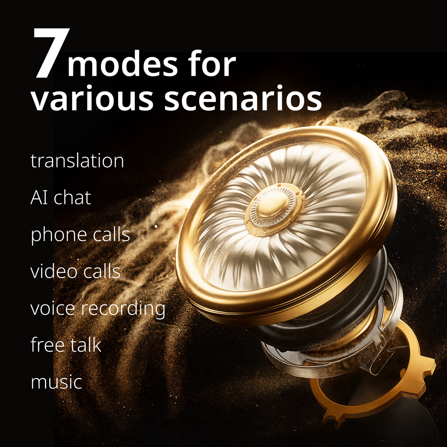 AI Translation Earbuds Real Time Two-Way Translation of Call Voice OWS Open-Ear Headphones Wireless Bluetooth Translator Earphones for Travel Business Meetings & Learning