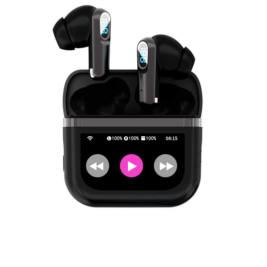 AI Translator Earbuds Real Time Multi Languages Translation Ear Buds with Touch Screen Wireless Earphones Bluetooth in-Ear Headphones for Global Business Travel Learning